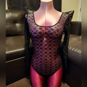 Floral lace bodysuit